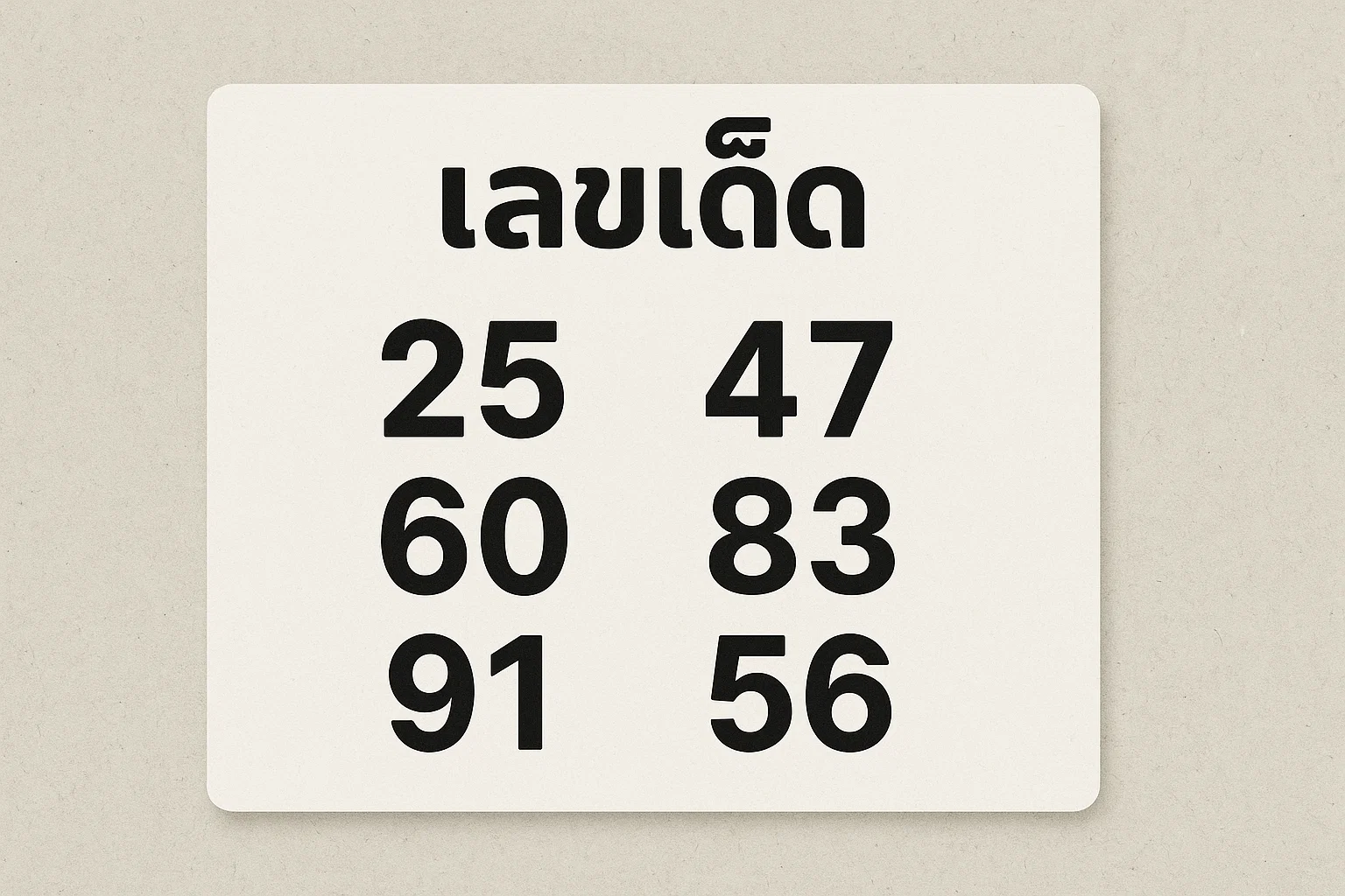 เคล็ดลับวิเคราะห์เลขเด็ดแบบมีหลักการ ด้วยความน่าจะเป็นและข้อมูลย้อนหลัง
